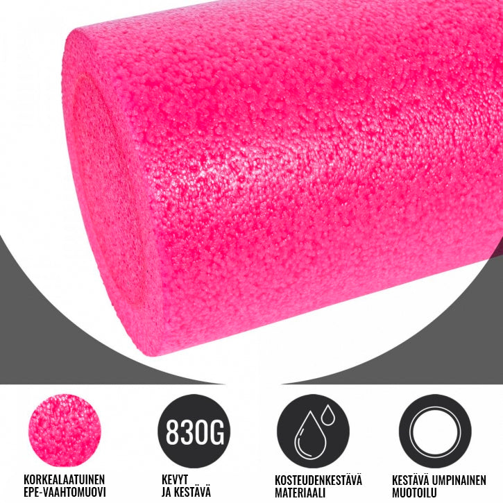 Pilatesrulla, Foam Roller, 60x15cm