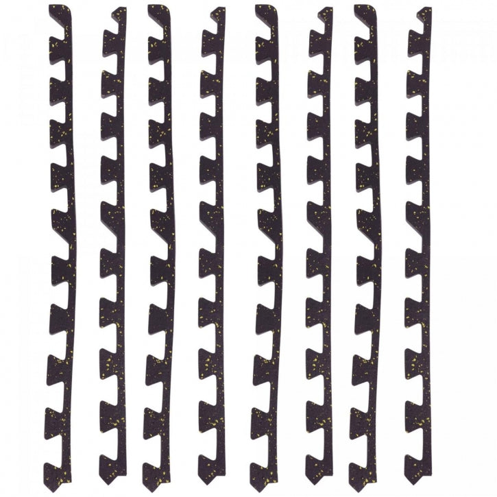 4-Osainen Kuminen Suojamatto / Palamatto Reunapaloilla, 4 Eri Väriä