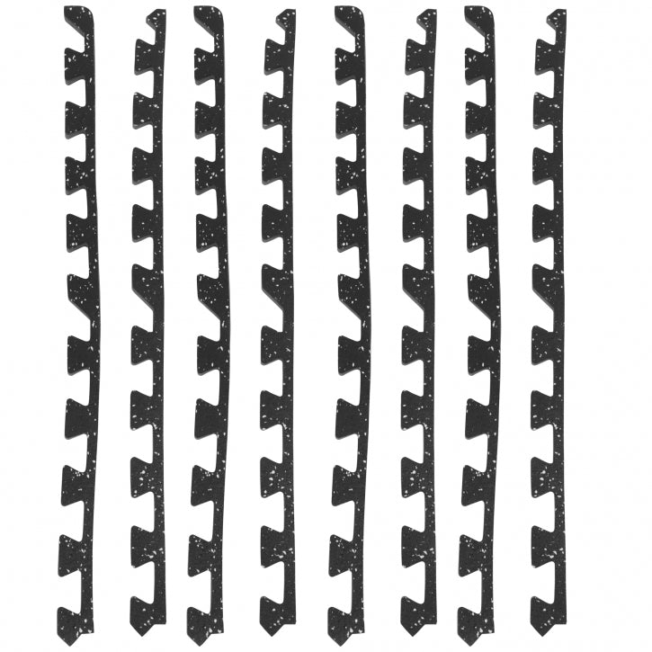 4-Osainen Kuminen Suojamatto / Palamatto Reunapaloilla, 4 Eri Väriä