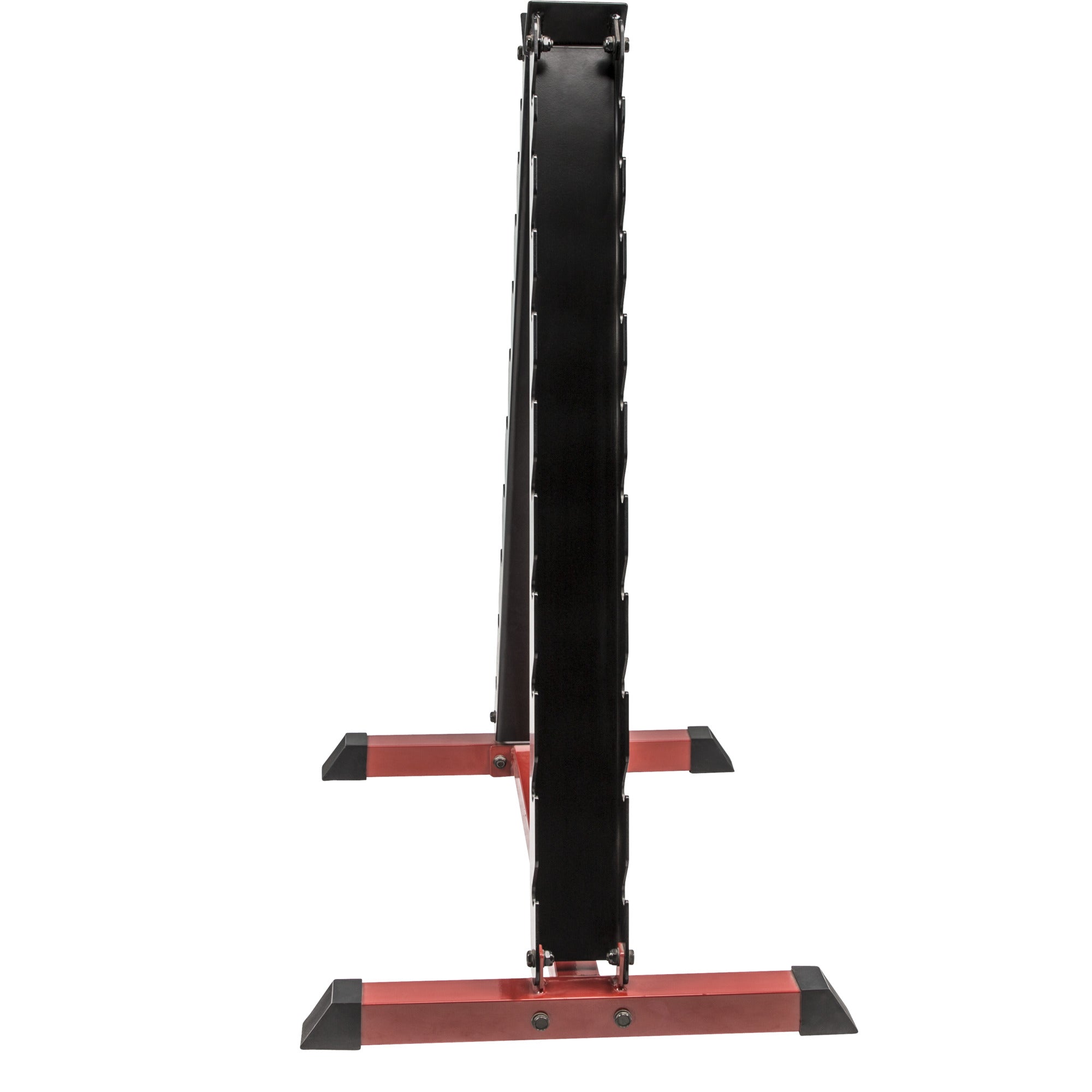 Kolmio Käsipainoteline 20 Käsipainolle 82x62x112cm Max. 150kg Musta/Punainen