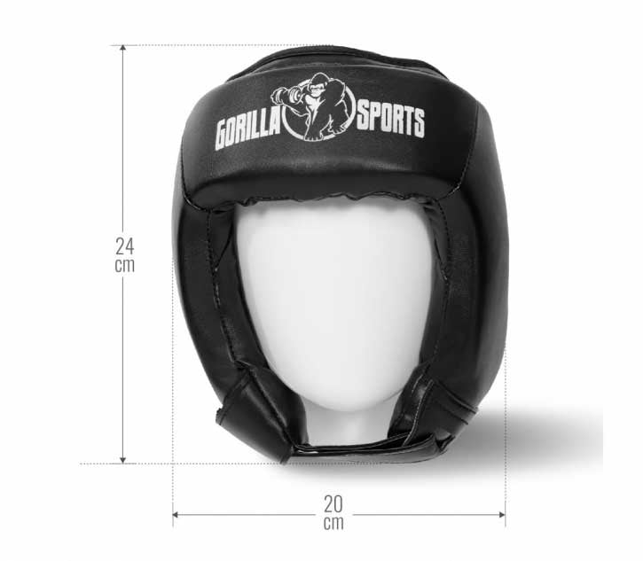 Nyrkkeilykypärä S-L, Musta, Nahka