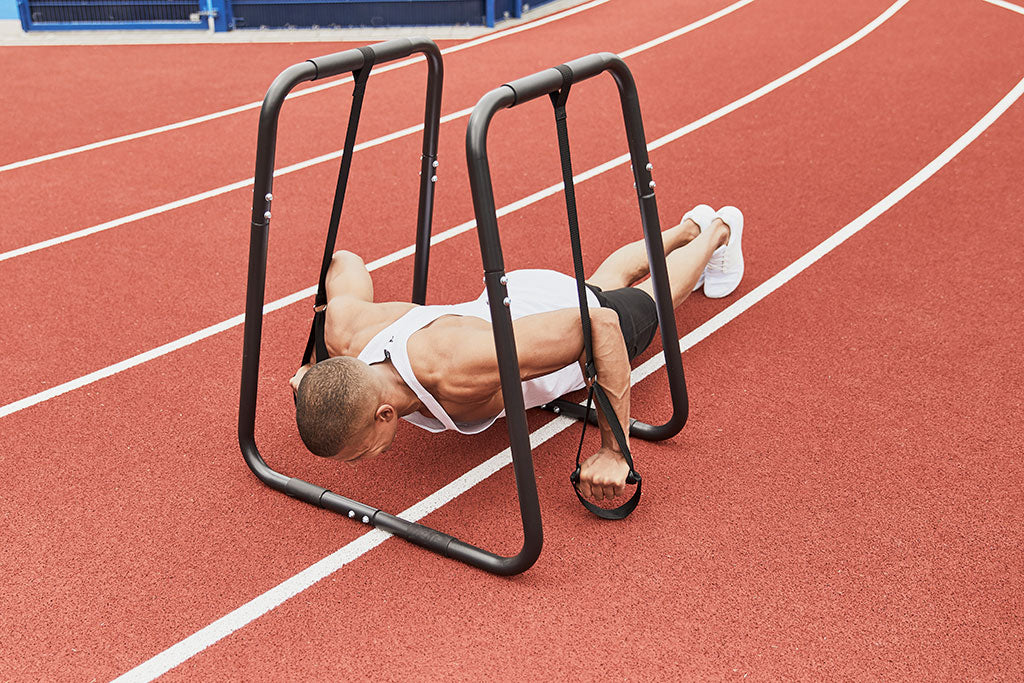 Nojapuut Korkeussäädettävillä Punnerruskahvoilla 2 Kpl, Musta