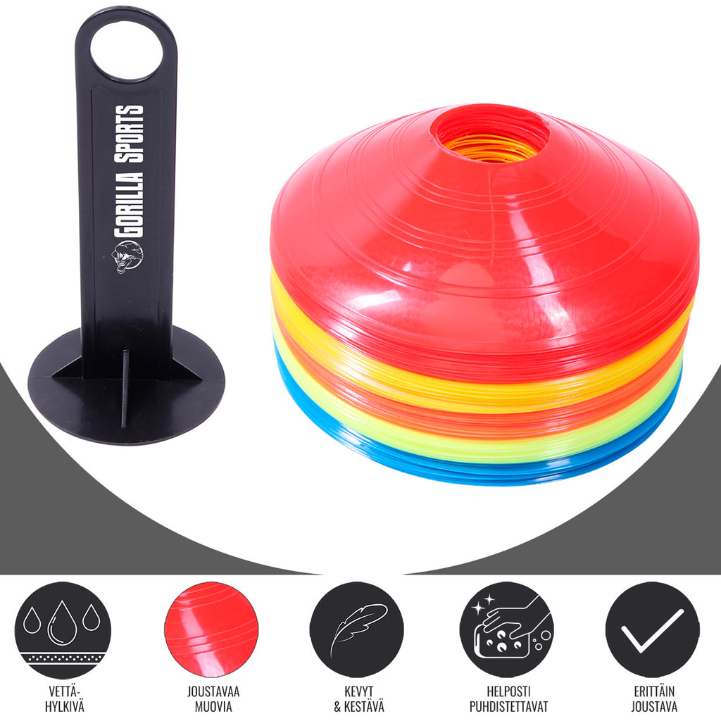 Merkkikartiosarja 50kpl Telineellä, 5 Eri Väriä 19,5x4,5cm