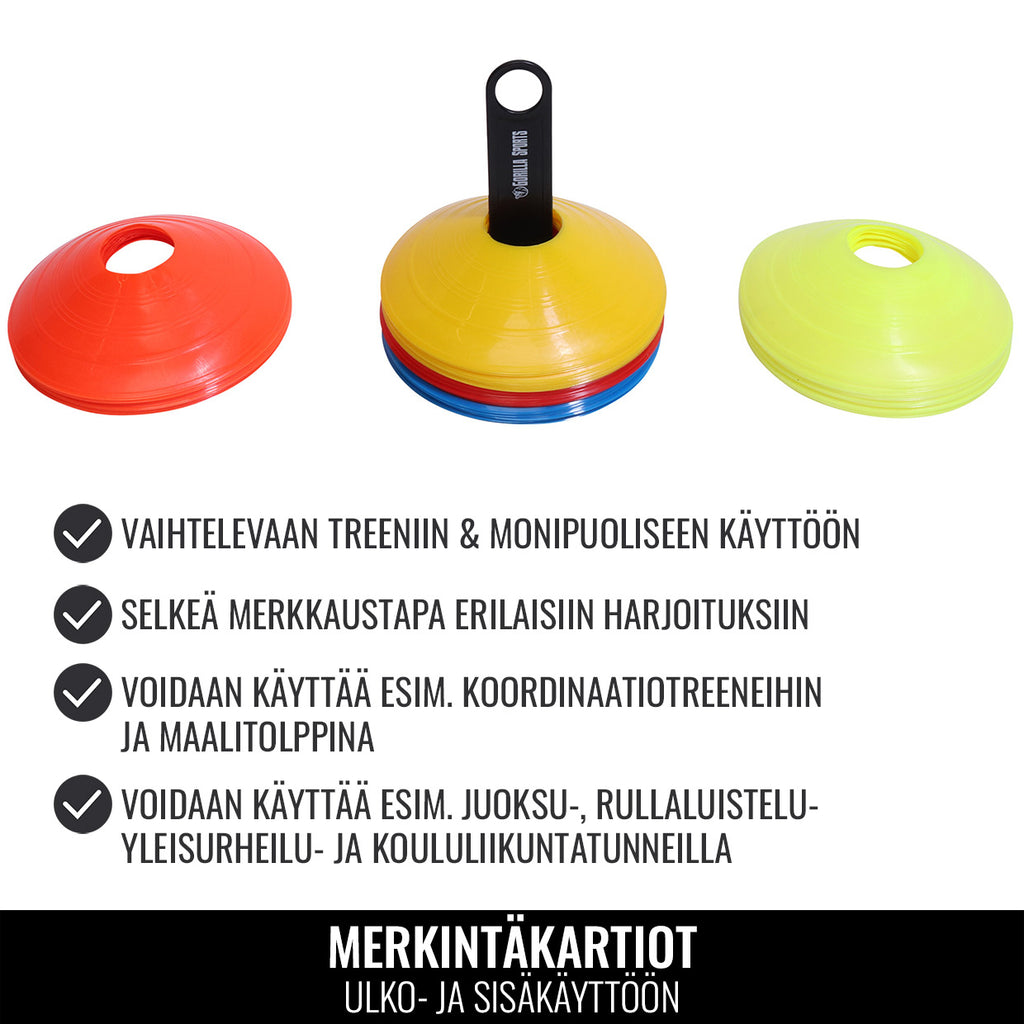 Merkkikartiosarja 50kpl Telineellä, 5 Eri Väriä 19,5x4,5cm