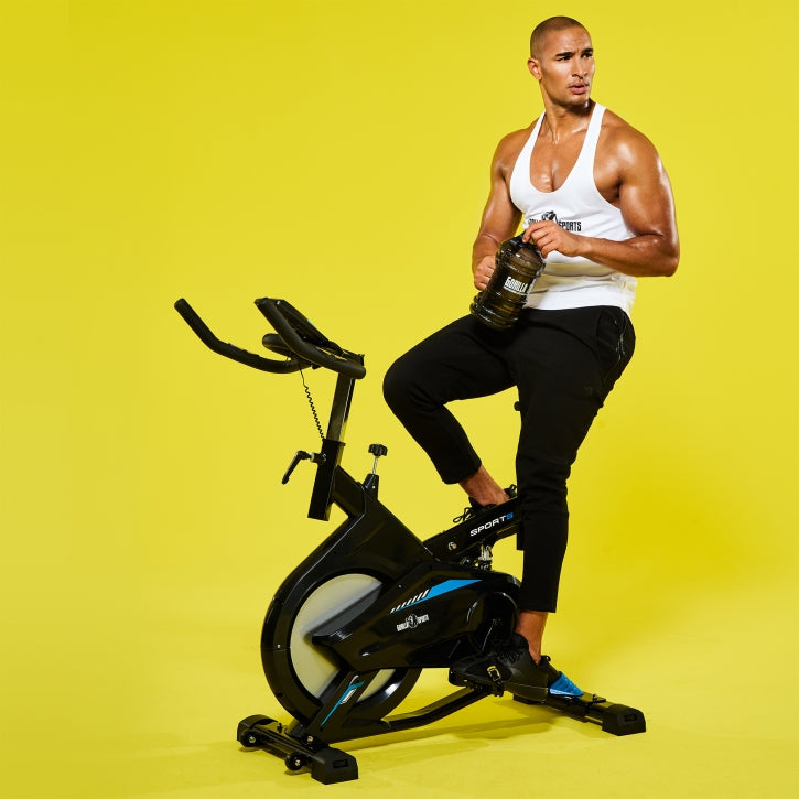 Säädettävä Kuntopyörä Pro Ajotietokoneella, 8kg Vauhtipyörällä, Vastuksen Portaaton Säätö