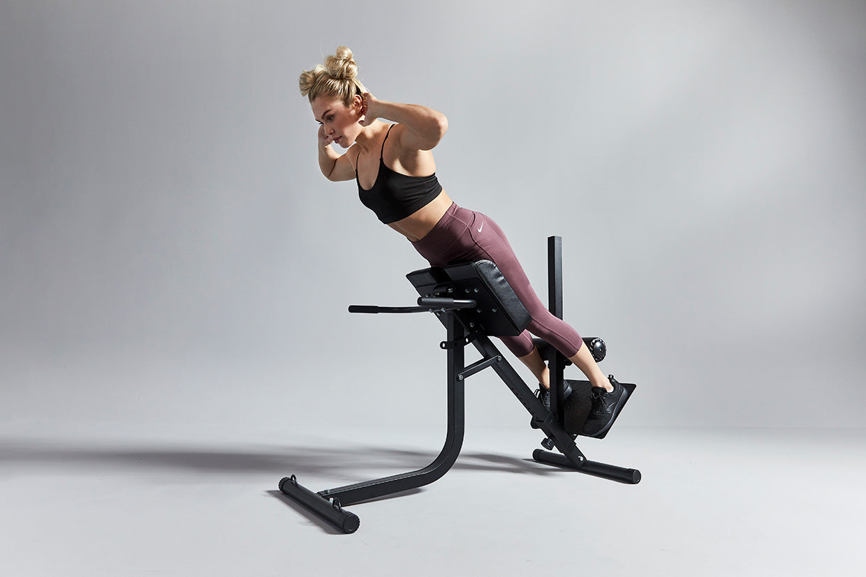 Säädettävä Selkälihaslaite / Selkäpenkki Jalka- Ja Reisituella 143x60x101,5cm Musta