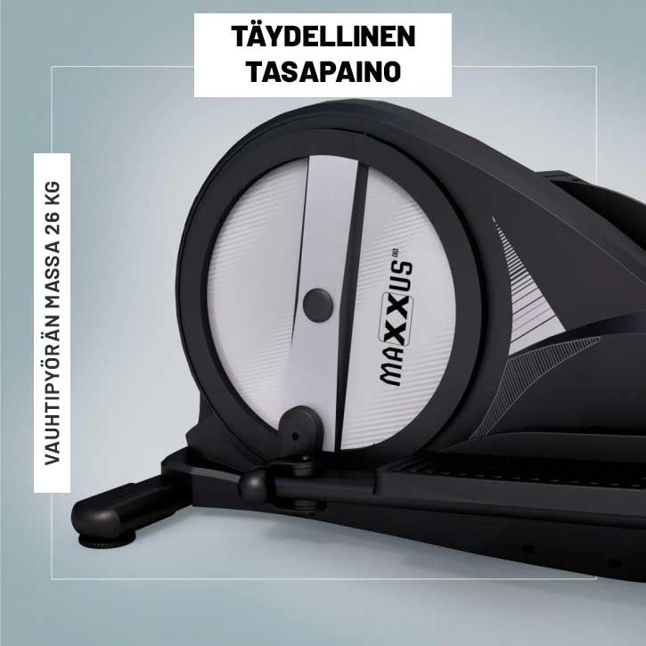 MAXXUS Crosstrainer CX 3.0 Magneettivastuksella 26kg Vauhtipyörällä