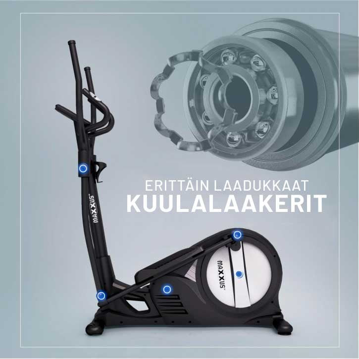 MAXXUS Crosstrainer CX 3.0 Magneettivastuksella 26kg Vauhtipyörällä