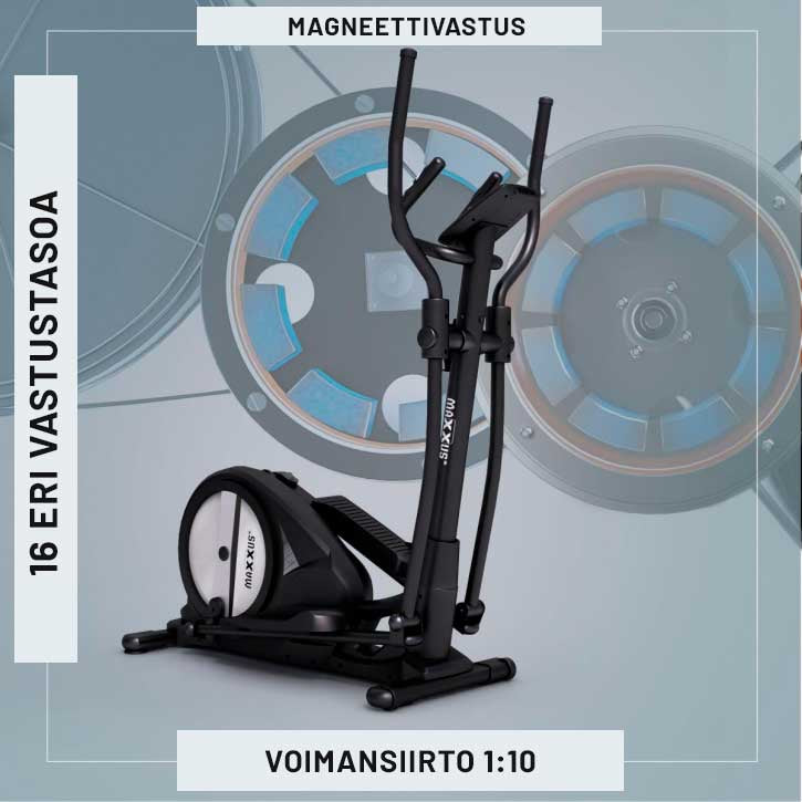 MAXXUS Crosstrainer CX 3.0 Magneettivastuksella 26kg Vauhtipyörällä