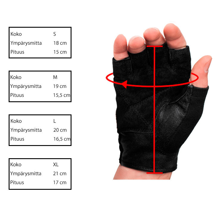 Salihanskat / Treenihanskat, S-XL Kangas/Nahka, Roosa
