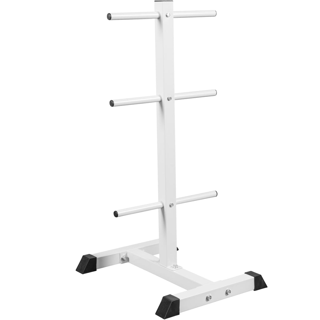 Levypainoteline, Pystymallinen, Ø 30mm, 200kg, Valkoinen