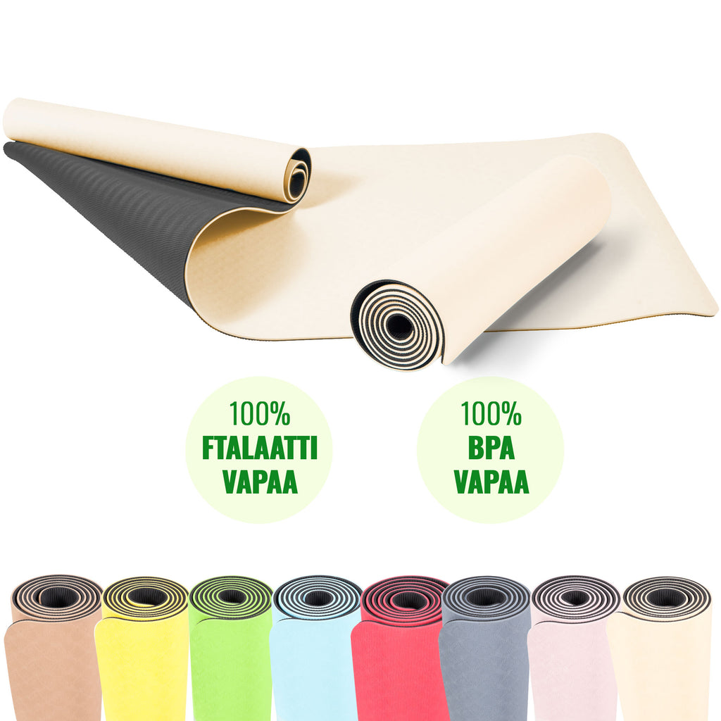 Joogamatto 6mm, Ihoystävällinen, 180x60cm
