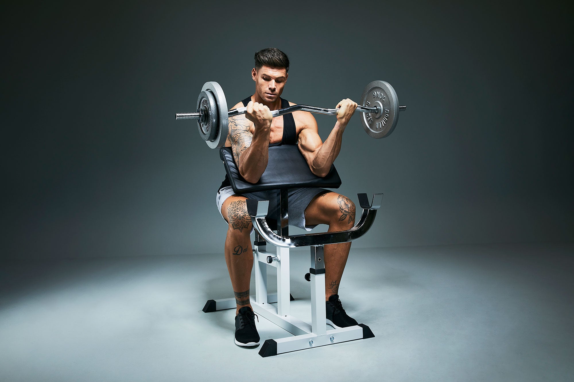 Scott Penkki / Hauispenkki Säädettävä 96x65x83-103cm Valkoinen/Musta