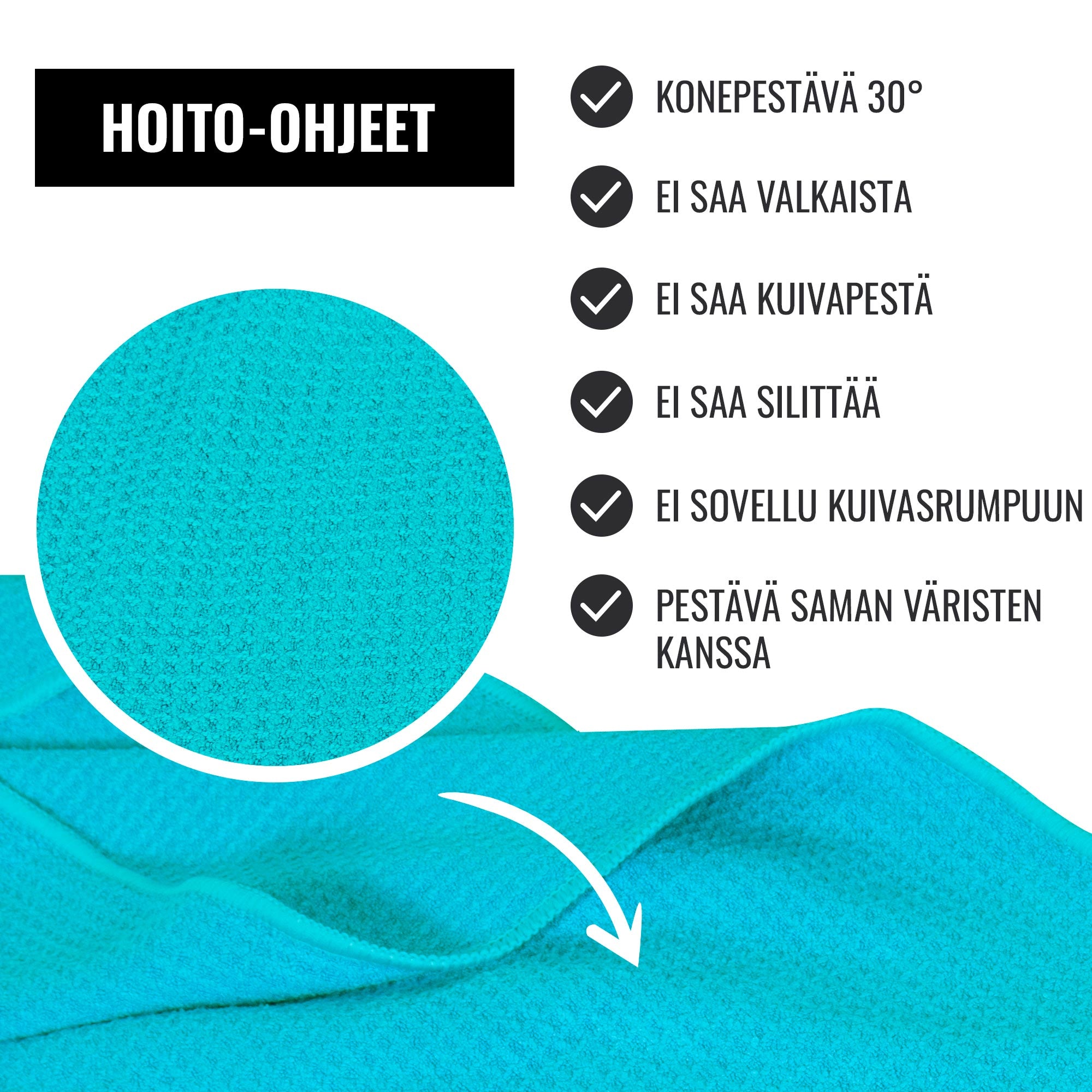 Joogapyyhe, Kevyt ja Kompakti, 180x60cm