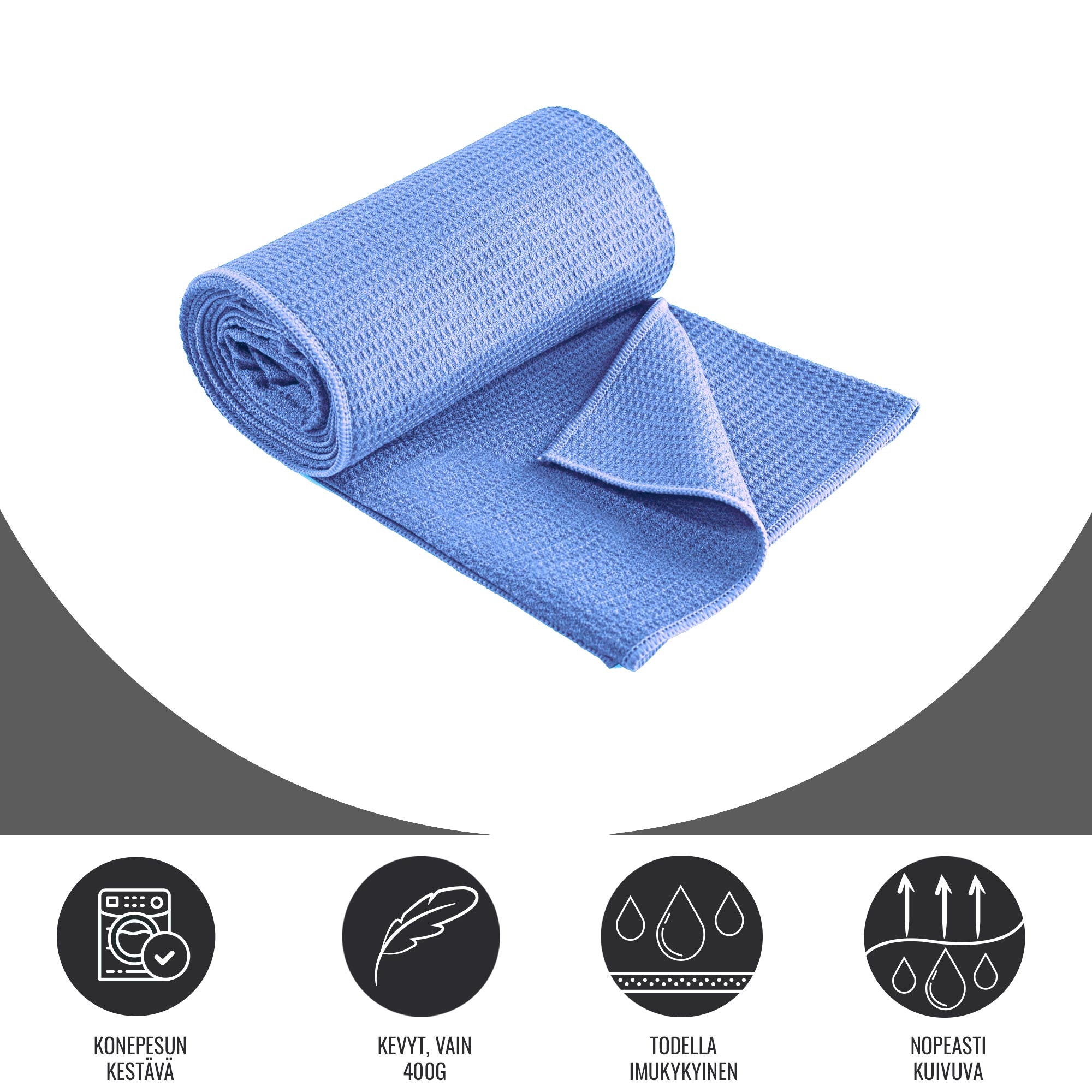 Joogapyyhe, Kevyt ja Kompakti, 180x60cm