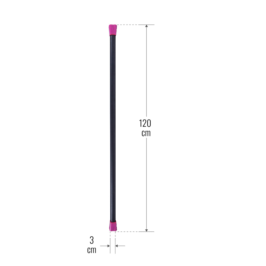 Painotanko Aerobic Bar 1-10kg, 120-132cm, Useita Värejä