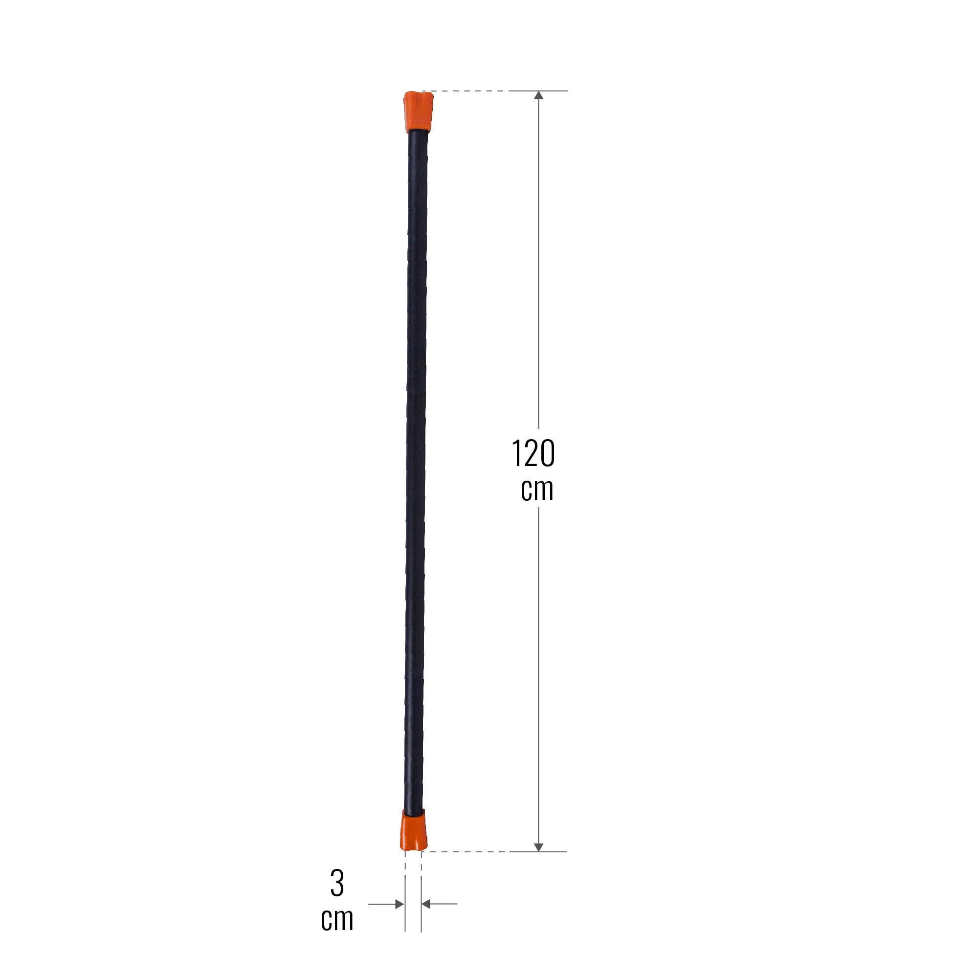 Painotanko Aerobic Bar 1-10kg, 120-132cm, Useita Värejä