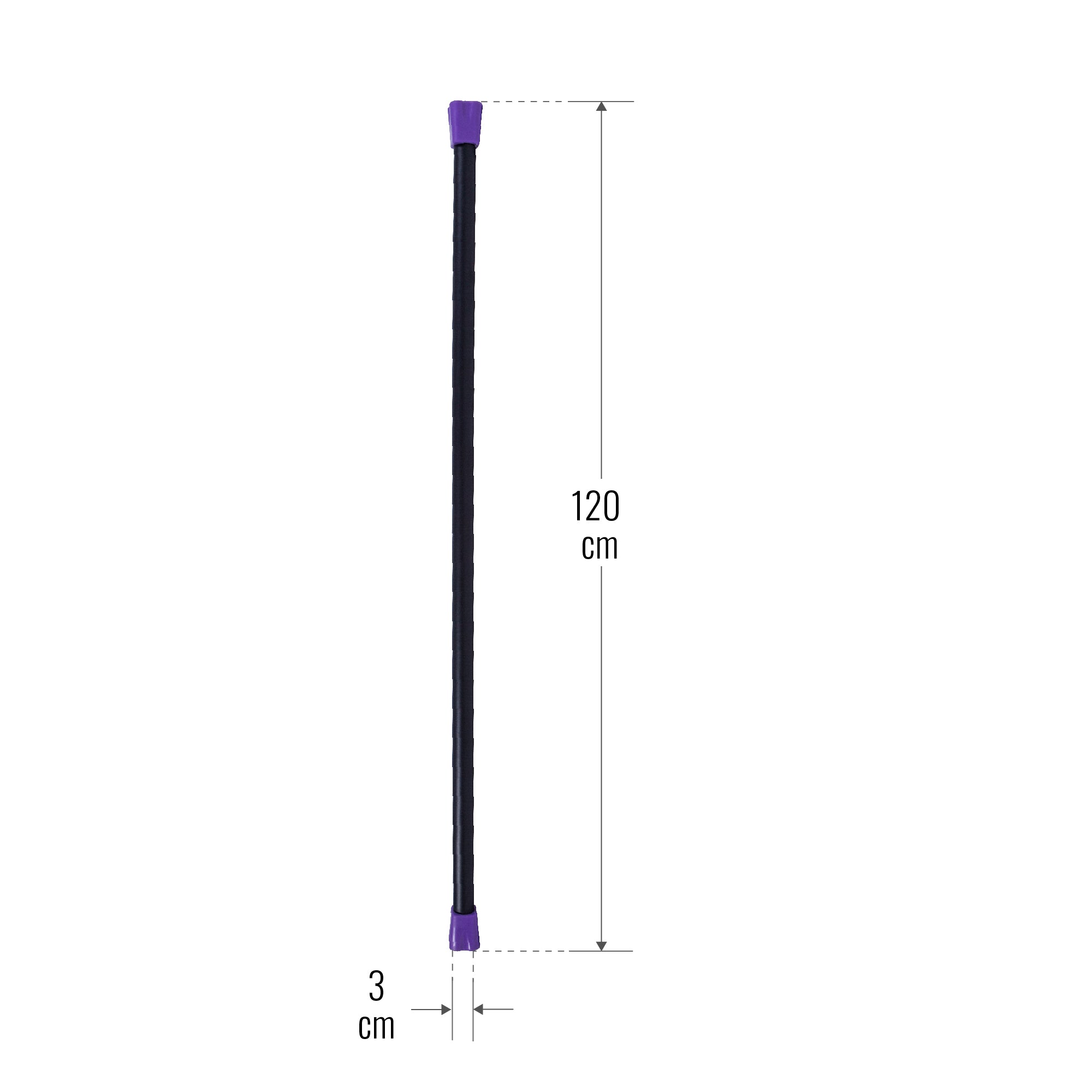 Painotanko Aerobic Bar 1-10kg, 120-132cm, Useita Värejä