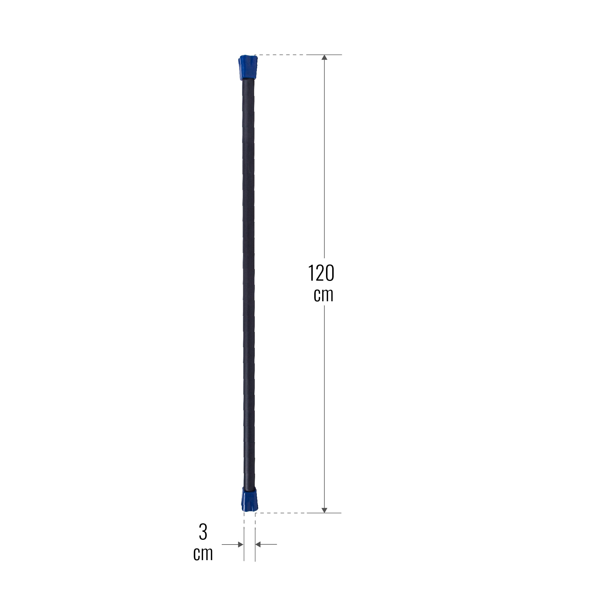 Painotanko Aerobic Bar 1-10kg, 120-132cm, Useita Värejä