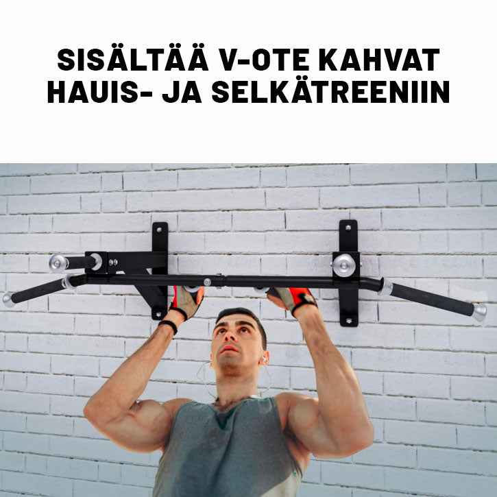 MAXXUS Leuanvetotanko Seinään Useilla Eri Otekahvoilla 113x35x60cm