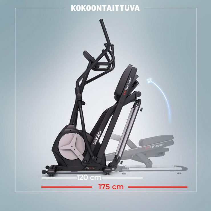 MAXXUS Crosstrainer CX 4.3f Magneettivastuksella 24kg Vauhtipyörällä