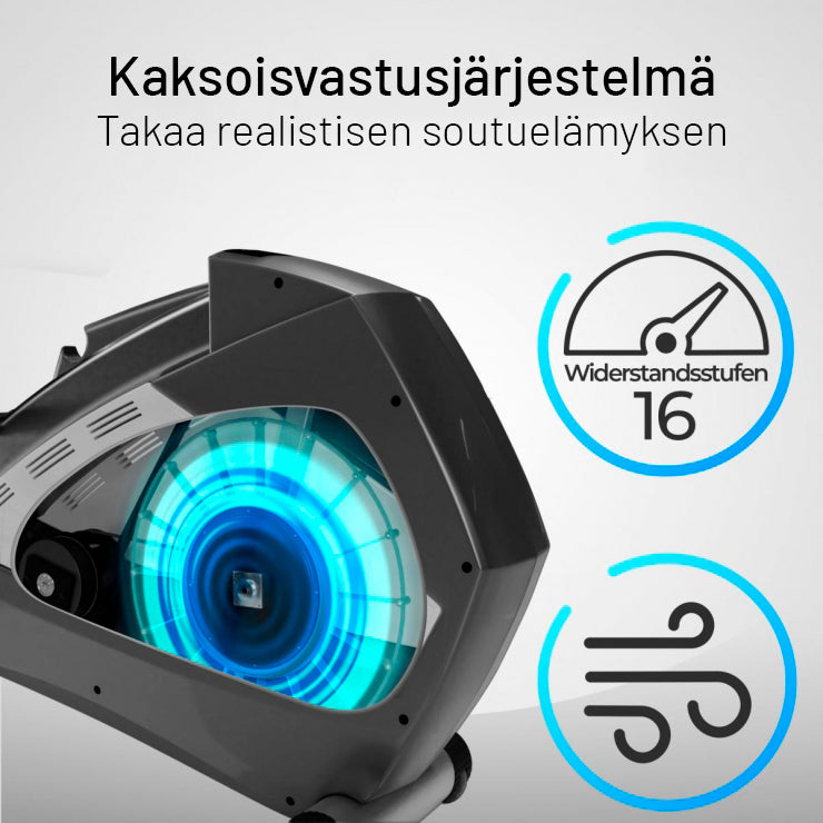 MAXXUS Soutulaite 8.1 Taitettava Ilma- Ja Magneettivastuksella, 16 Vastustasoa
