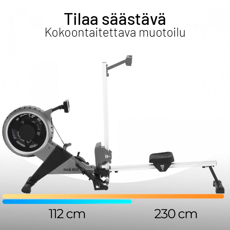 MAXXUS Soutulaite 7.4 Taitettava Ilma- Ja Magneettivastuksella, 8 Vastustasoa