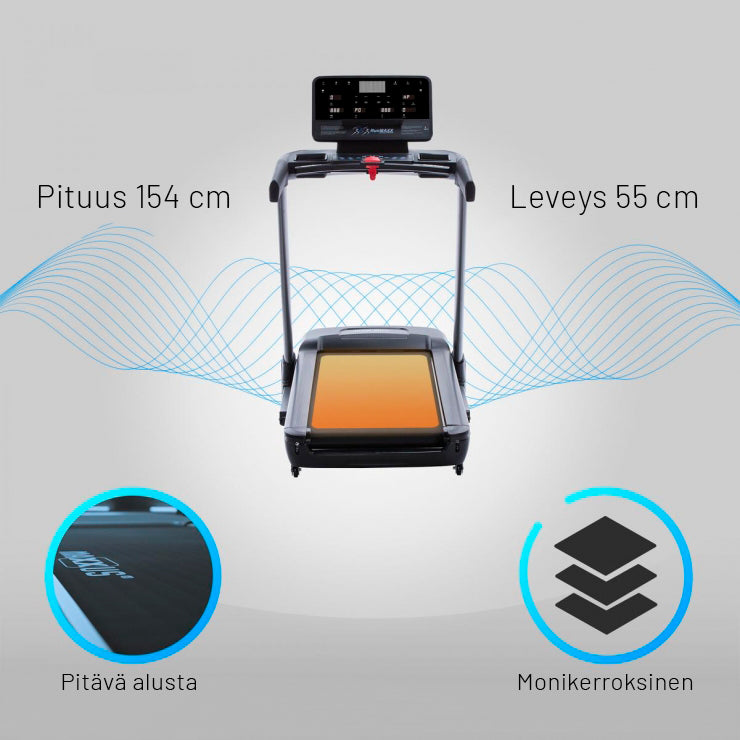 Juoksumatto MAXXUS 9.1 – Kokoontaitettava, XXL Juoksupinta, 20 km/h, Kaltevuudensäätö – max. 140 kg