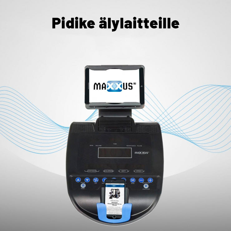 MAXXUS Kuntopyörä 90 PRO Korkeussäädettävä 15kg Vauhtipyörällä LED-Näyttö