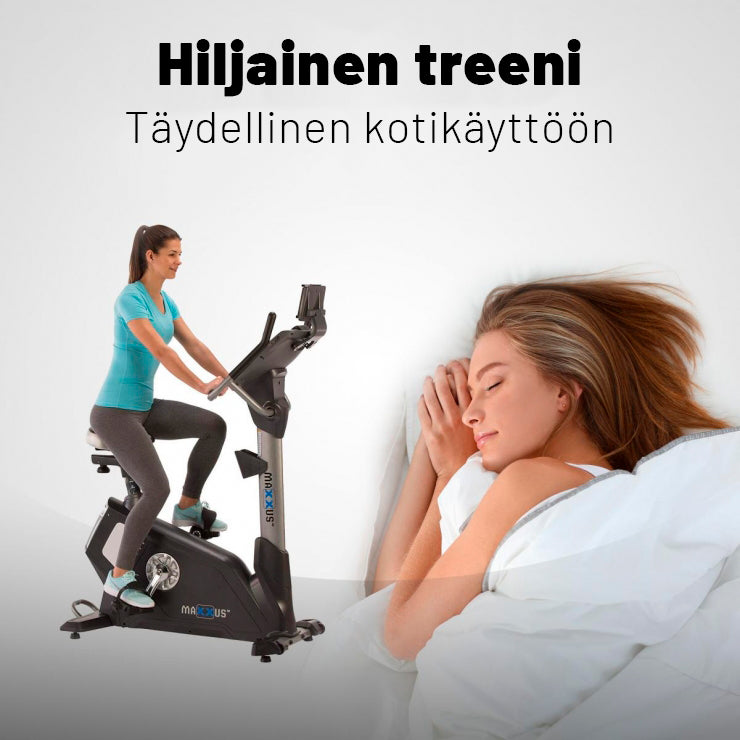 MAXXUS Kuntopyörä 90 PRO Korkeussäädettävä 15kg Vauhtipyörällä LED-Näyttö