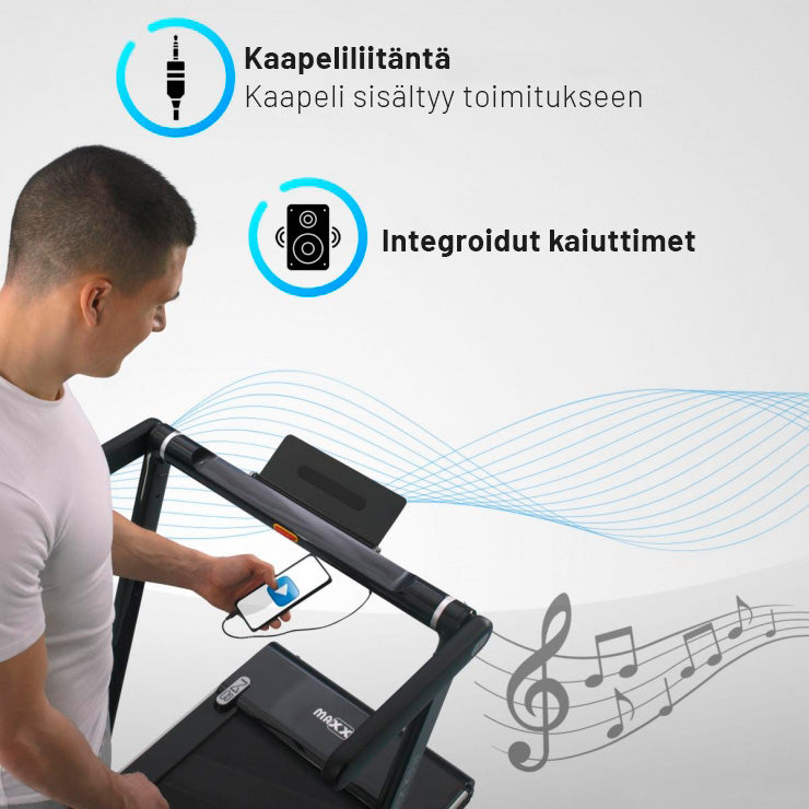 MAXXUS Juoksumatto M8 Pronssi Kokoontaitettava Max. 100kg