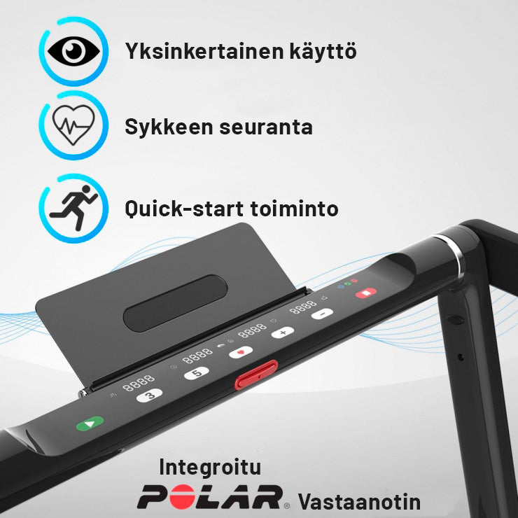 MAXXUS Juoksumatto M8 Punainen Kokoontaitettava Max. 100kg