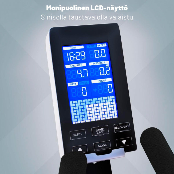 MAXXUS Kuntopyörä SX 3 Säädettävä Harjoitustietokoneella 4kg Vauhtipyörällä LCD-Näyttö