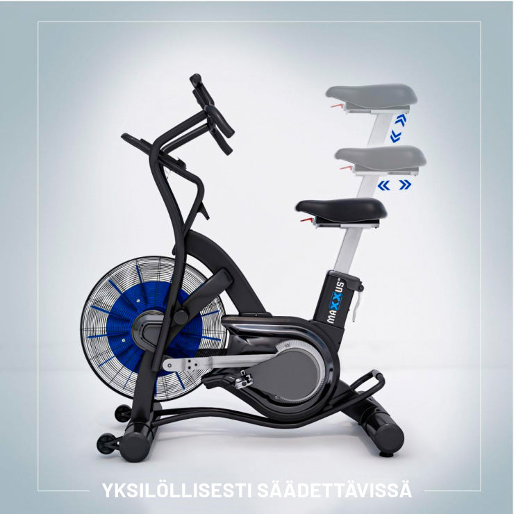 MAXXUS AirBike 90 PRO Korkeussäädettävä Ajotietokoneella LCD-Näyttö