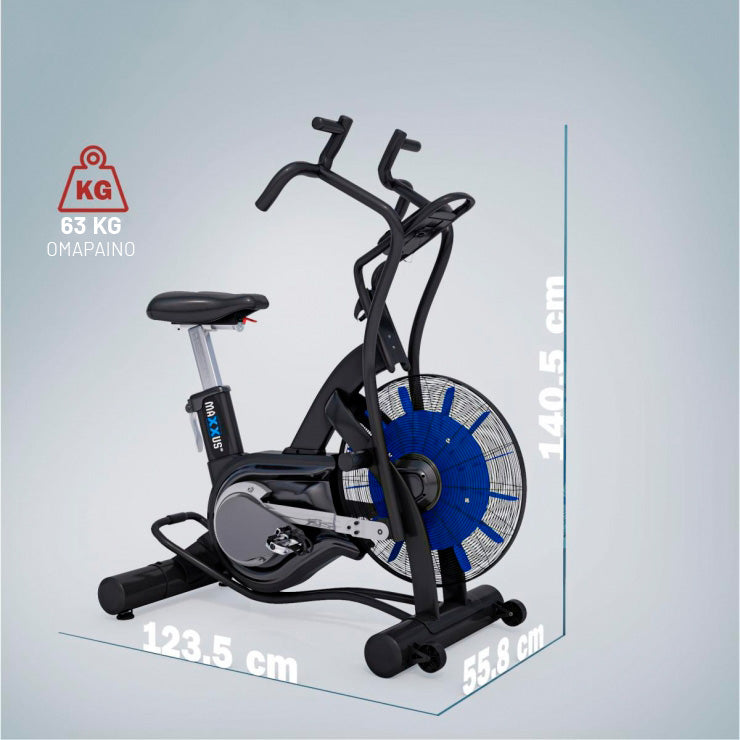 MAXXUS AirBike 90 PRO Korkeussäädettävä Ajotietokoneella LCD-Näyttö