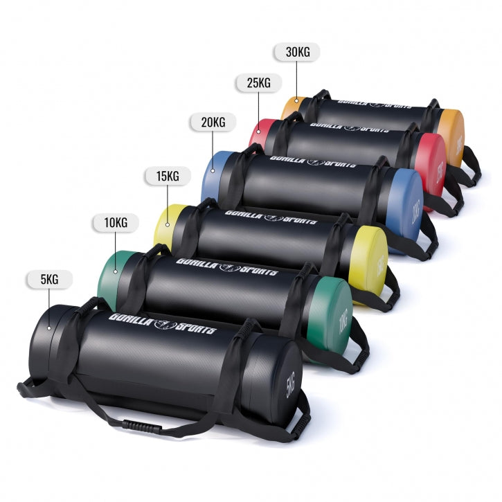 Powerbag Hiekkasäkki 5kg - 30kg, Musta, Keinonahka