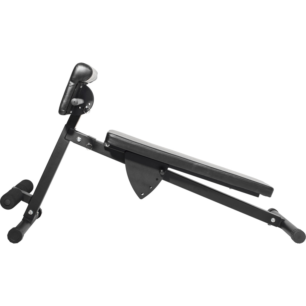 Säädettävä Vatsa-Selkälihaspenkki / Treenipenkki 131x71x95,5cm Teräs Musta