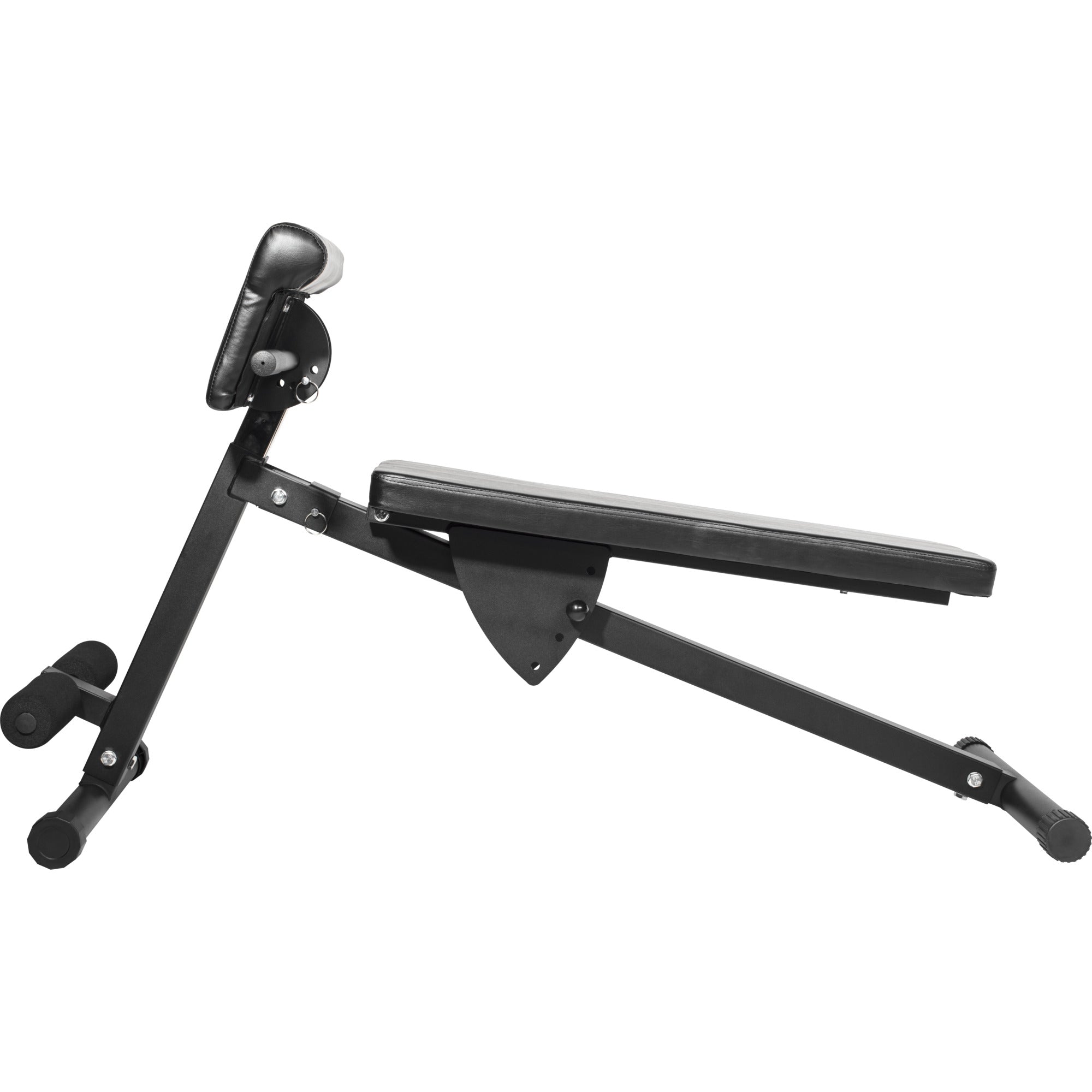 Säädettävä Vatsa-Selkälihaspenkki / Treenipenkki 131x71x95,5cm Teräs Musta
