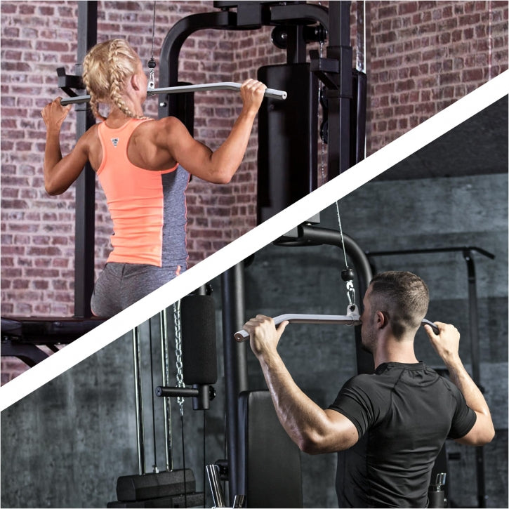 Pyörivä Ylätaljatanko 118cm, 5kg, Max. 200kg Kromi