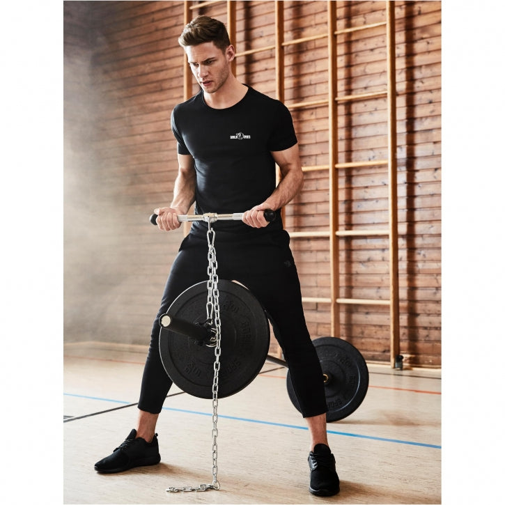 Pyörivä Kumipäinen Suora Taljakahva 54cm, 2.5kg, Max. 200kg Kromi