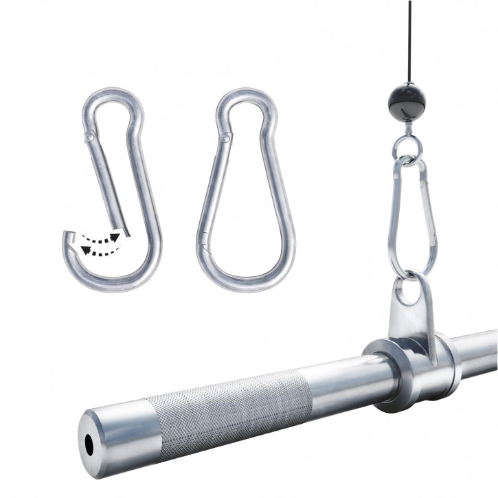 Karbiinihakaset 7x3,5cm, Ø 7mm, Max. 180kg Kromattu Teräs 5kpl