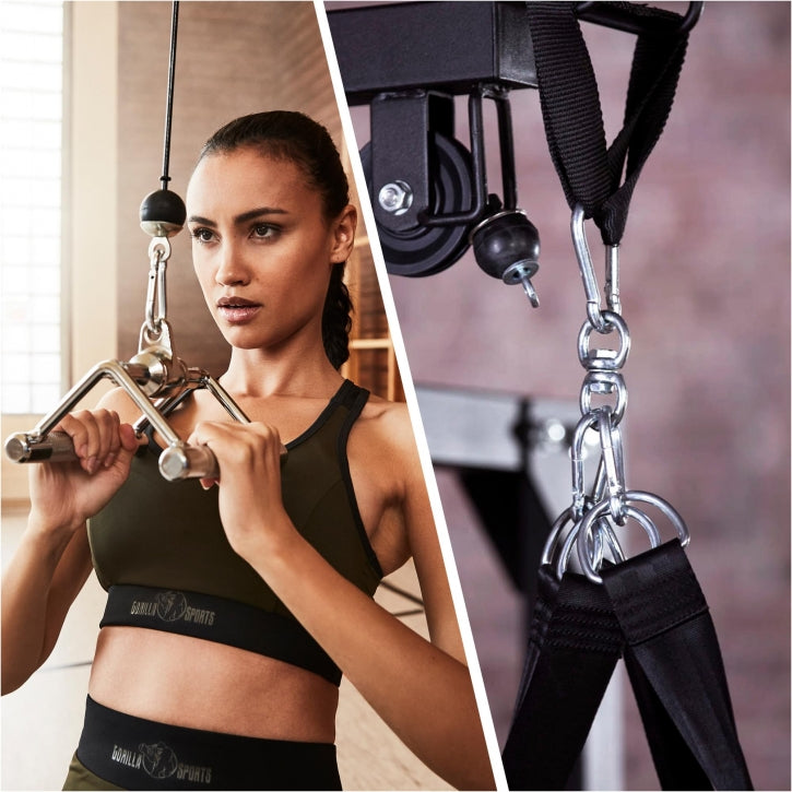 Karbiinihakaset 7x3,5cm, Ø 7mm, Max. 180kg Kromattu Teräs 5kpl