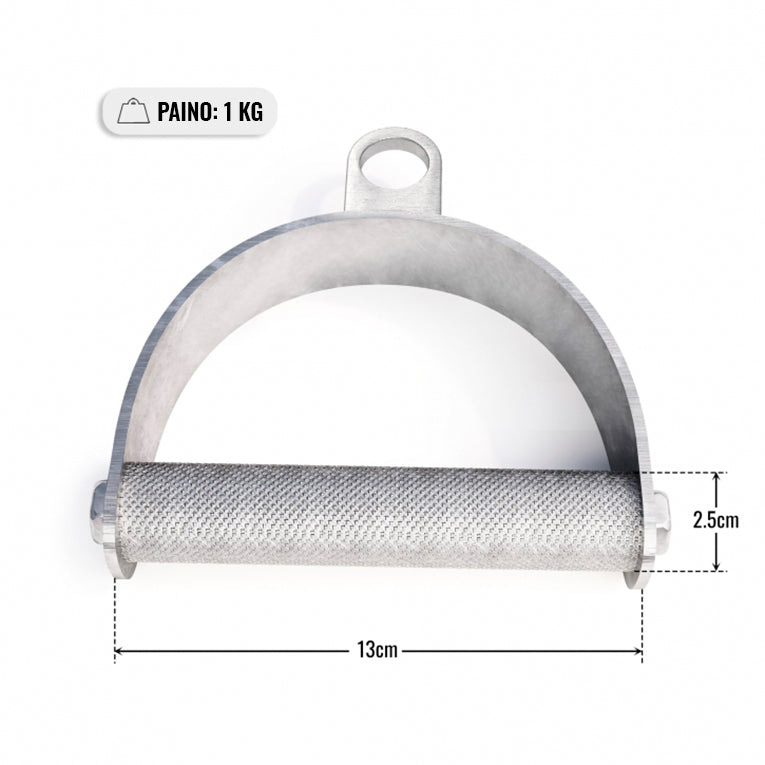 Pyörivä Yhden Käden Jalustinkahva Taljaan 13cm, 1kg, Max. 200kg Kromi
