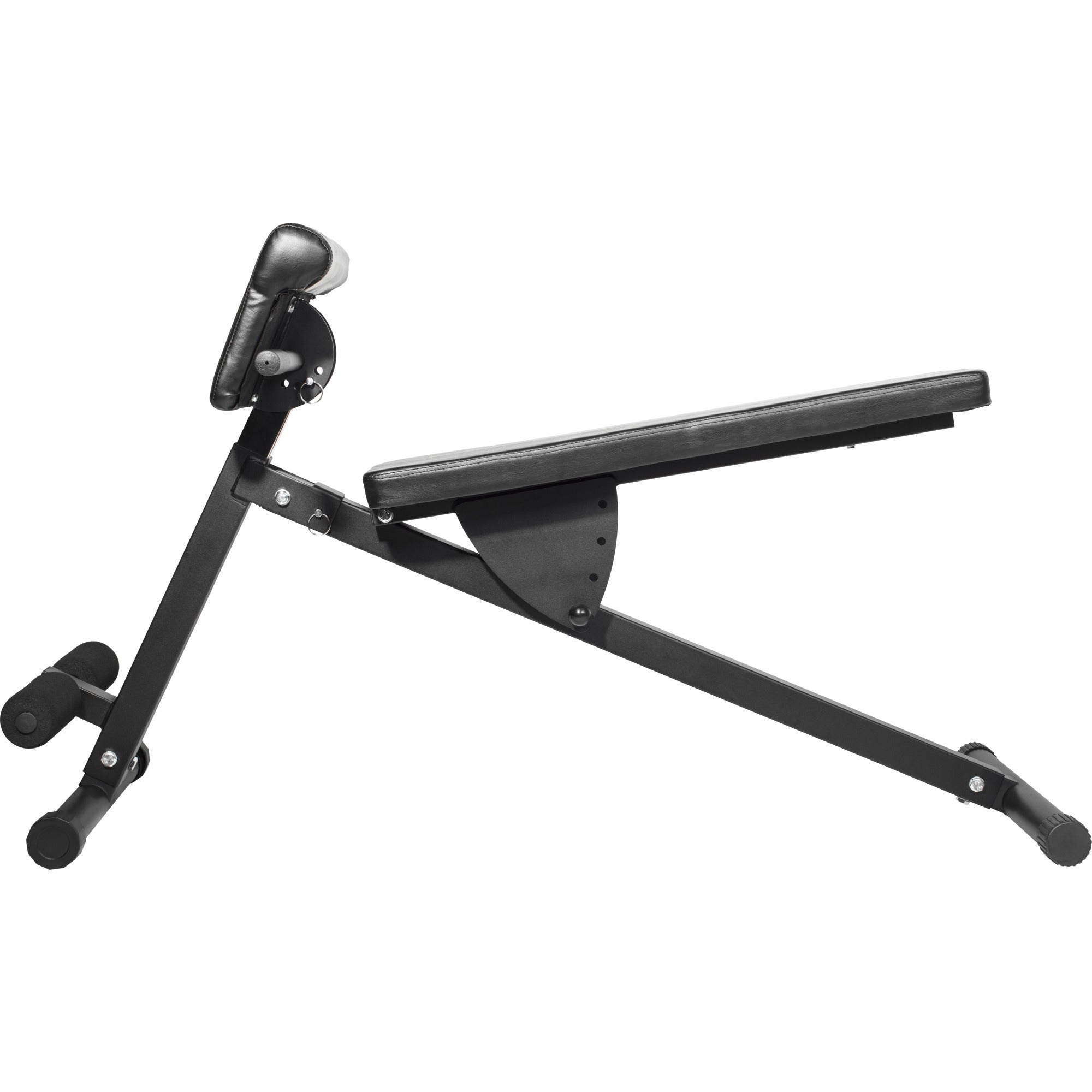 Säädettävä Vatsa-Selkälihaspenkki / Treenipenkki 131x71x95,5cm Teräs Musta
