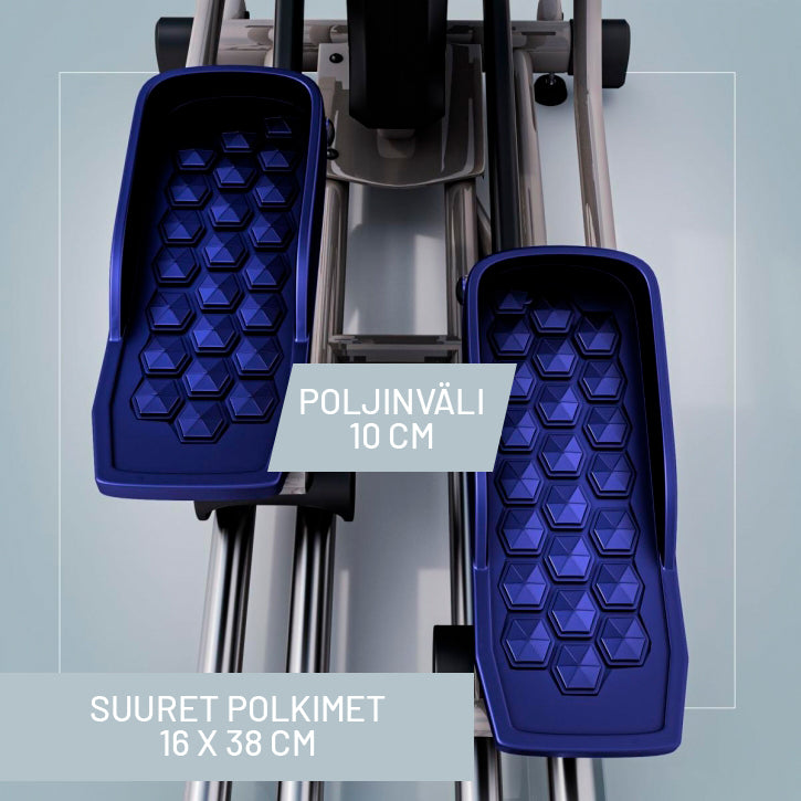 MAXXUS Crosstrainer CX 9.1 Musta Ilma- Ja Magneettivastuksella 8kg Vauhtipyörällä