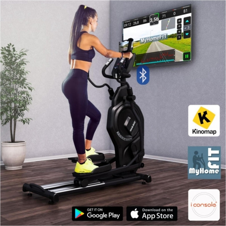 MAXXUS Crosstrainer CX 9.1 Musta Ilma- Ja Magneettivastuksella 8kg Vauhtipyörällä