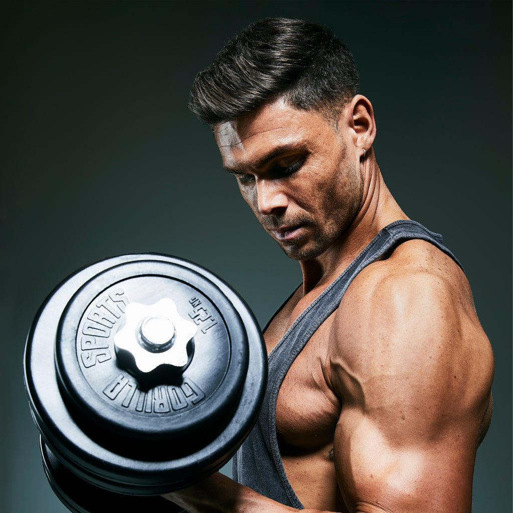 Levypaino 1,25kg, 30mm Vinyylipaino, Musta