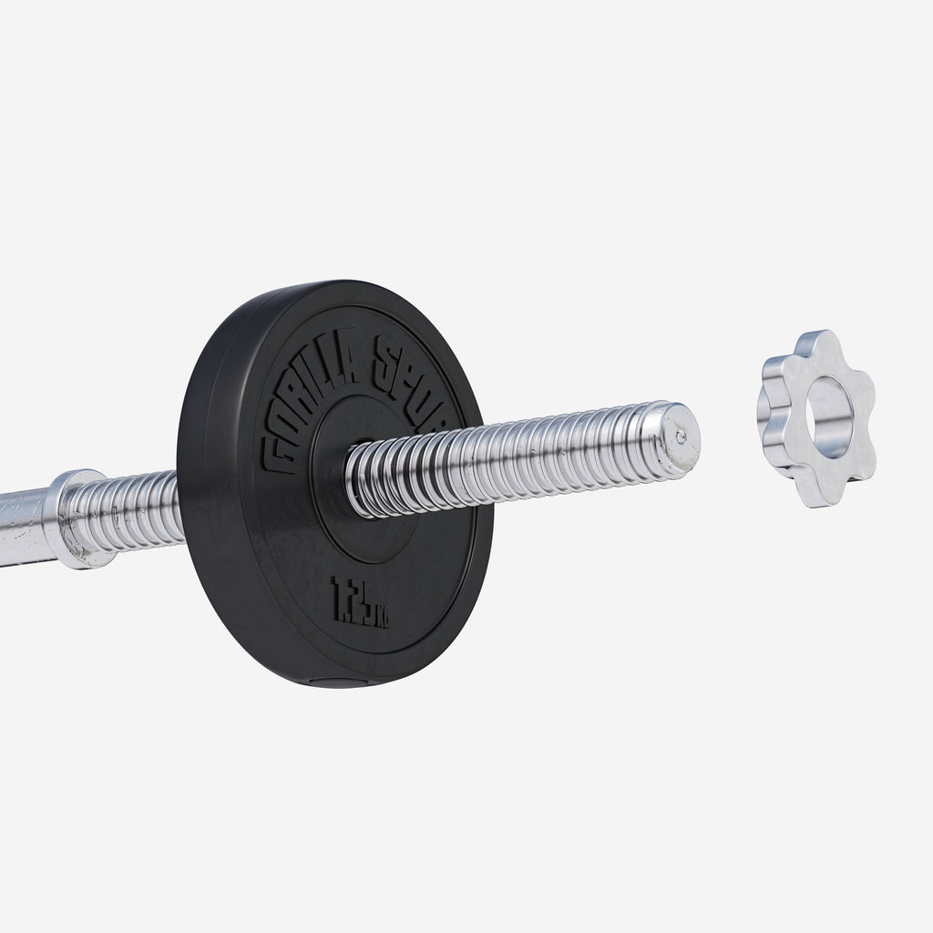 Levypaino 1,25kg, 30mm Vinyylipaino, Musta