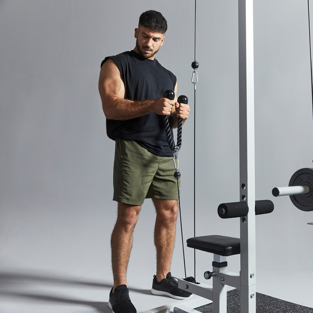 Taljakahvapaketti / Ojentajaköysi 68cm Max. 150kg + Leveä V-Kahva 18,5cm Max. 200kg