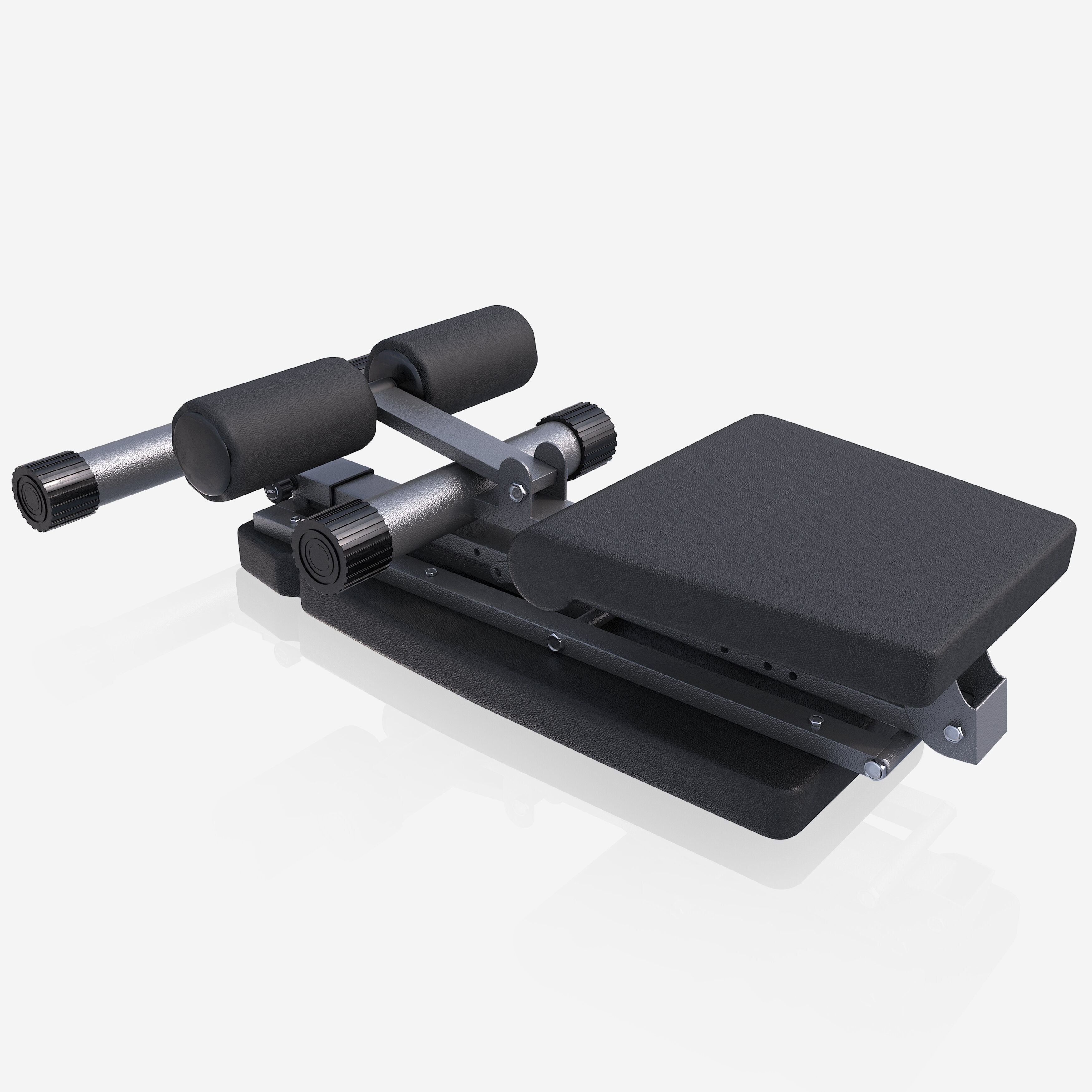 Säädettävä Vinopenkki Jalkatuella 145x46x120cm Max. 200 kg Musta